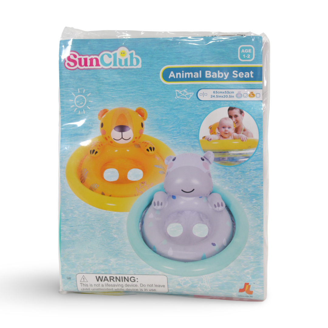 Sun Club Animal Baby Seat 63cm x 53cm (1-2y) – Hippopotamus
