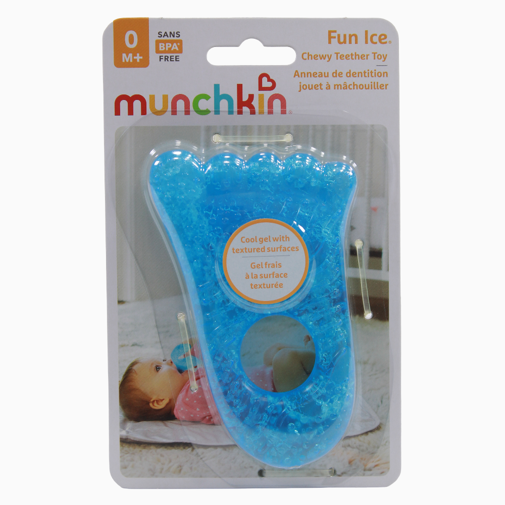 Munchkin Fun Ice® Foot Chewy Teether - Blue