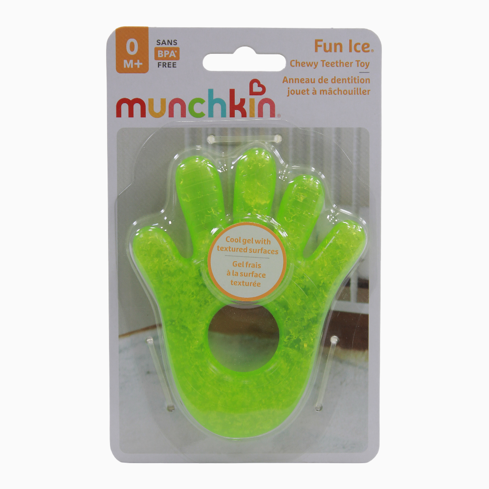 Munchkin Fun Ice® Hand Chewy Teether – Green –