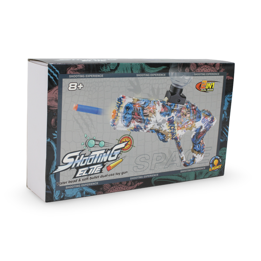 Shooting Elite 2-in-1 Dual Mode Toy Gun – Camouflage Green - Toys - OKO