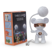 Bear-Shaped Table Lamp for Kids – White Desk & Bedside Light