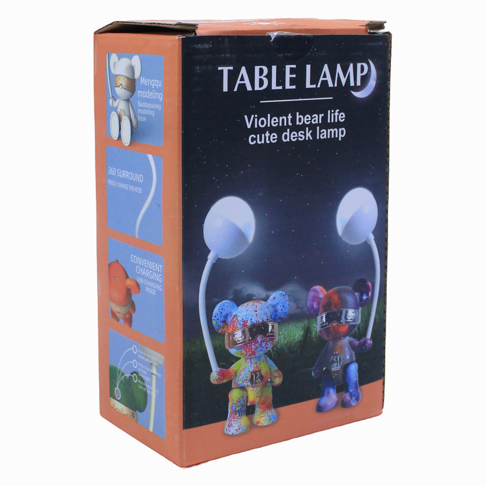 Violent Bear Life Cute Desk Lamp – Orange