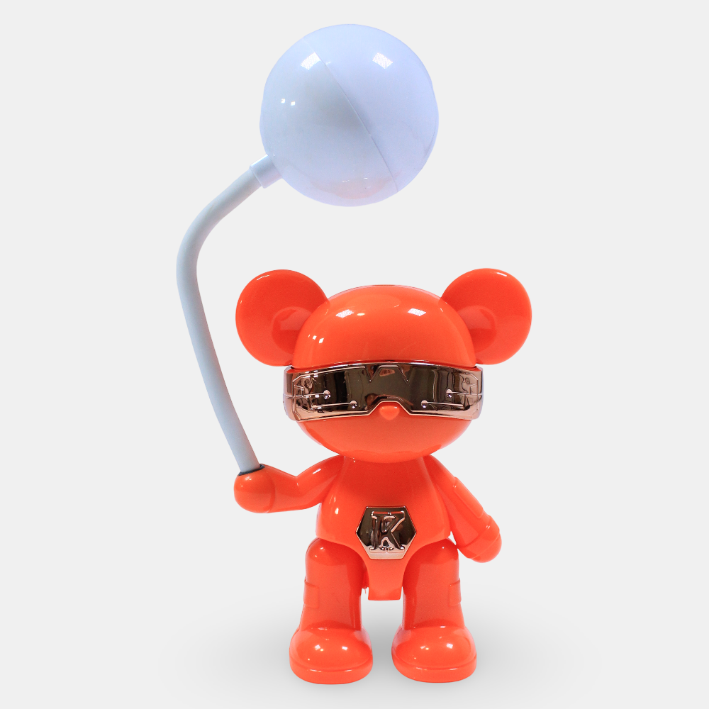 Violent Bear Life Cute Desk Lamp – Orange