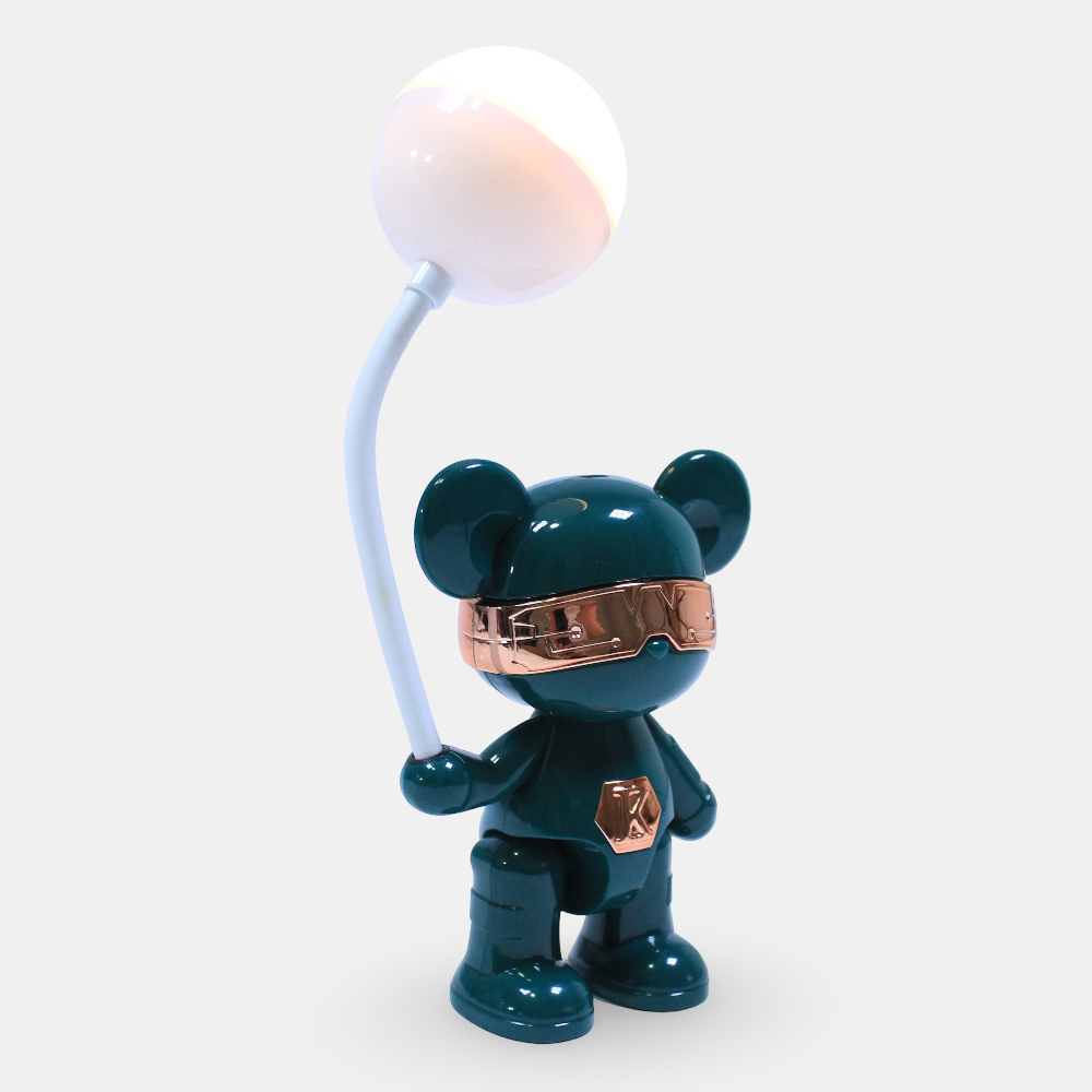 Violent Bear Life Cute Desk Lamp – Green