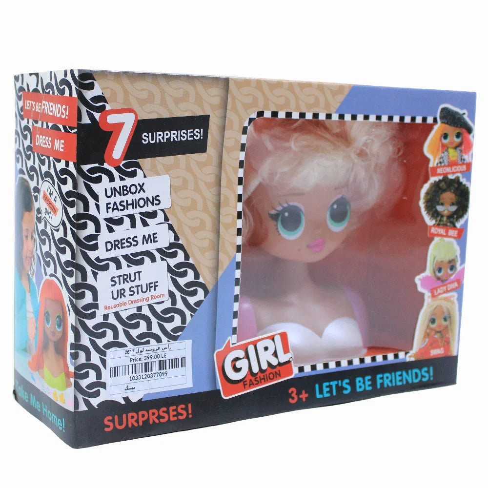 LOL Surprise Doll Head – Pink Hear - Toys - OKO