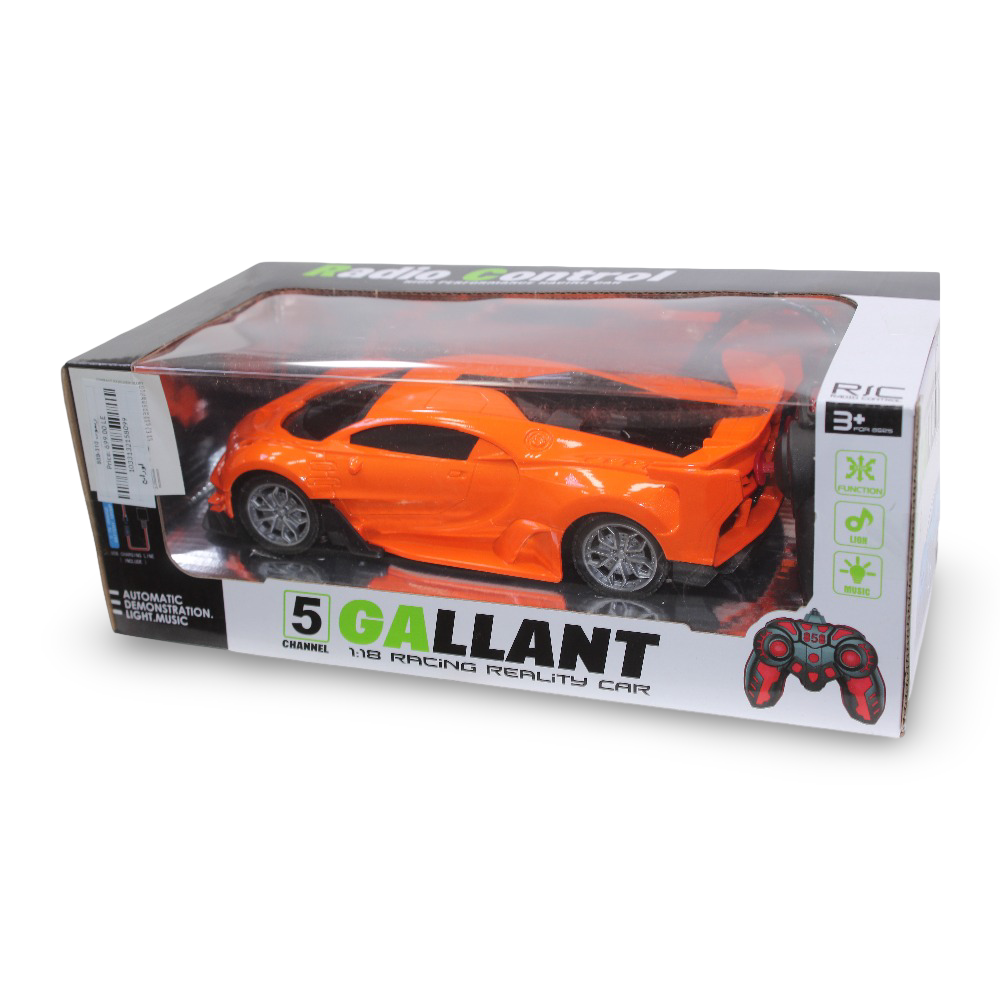 5 Gallant 1:18 Racing Reality Remote Control Car – Orange