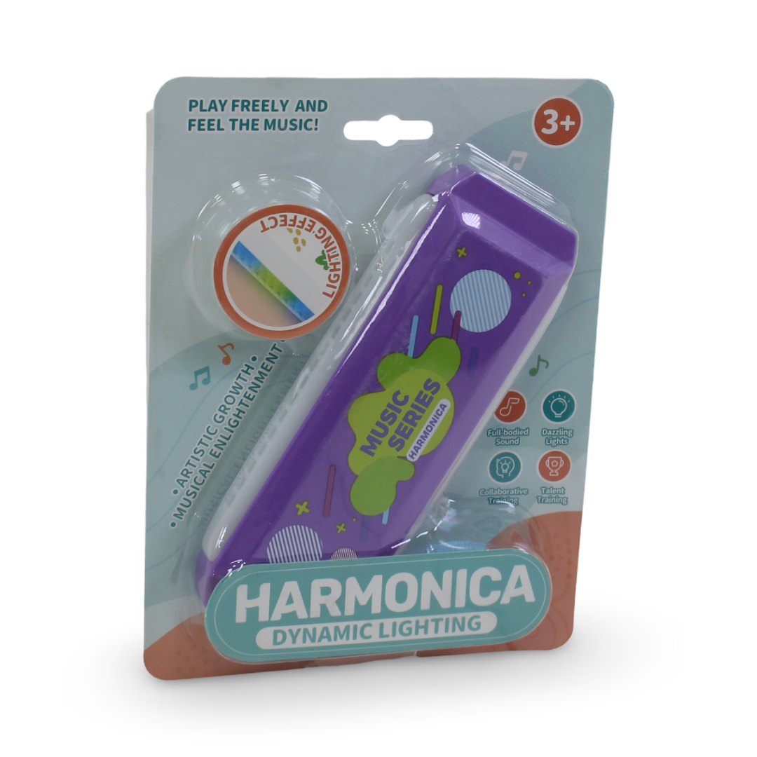 Harmonica Dynamic Lighting Musical Toy – Purple