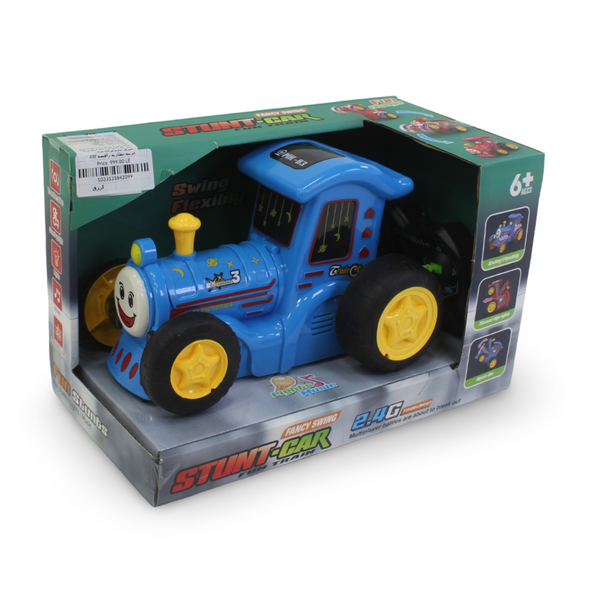 Jumping RC Stunt Train Toy – Blue