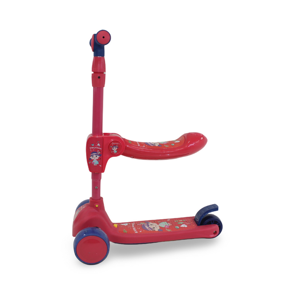 3A 3-wheel Scooter with Foldable Seat – Red