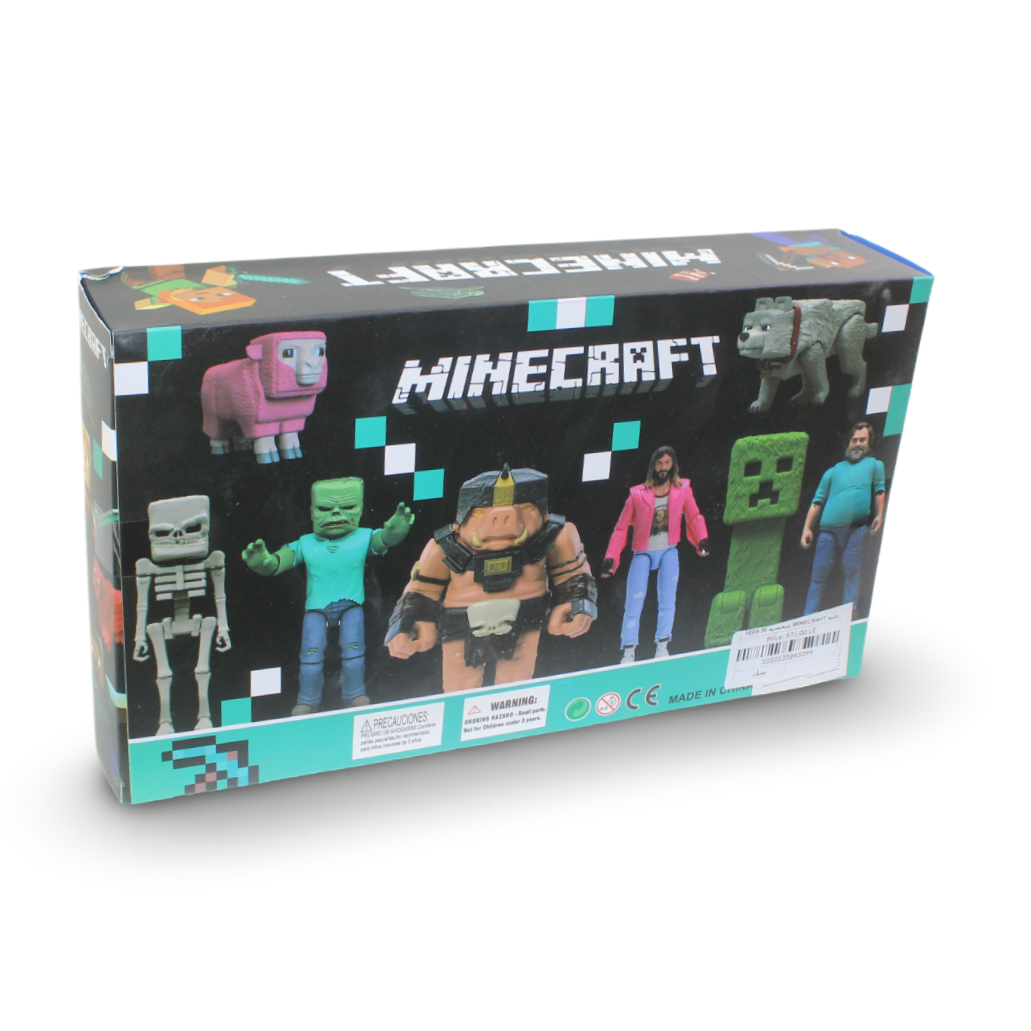 Minecraft Die-Cast Metalfigs 4-Pack Figures – Pink - Toys - OKO