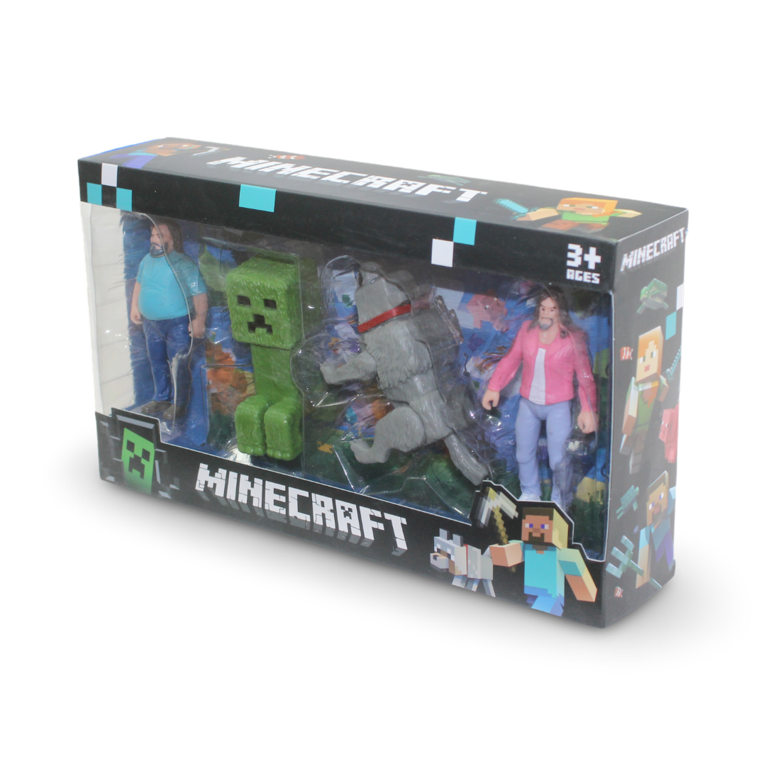 Minecraft Die-Cast Metalfigs 4-Pack Figures