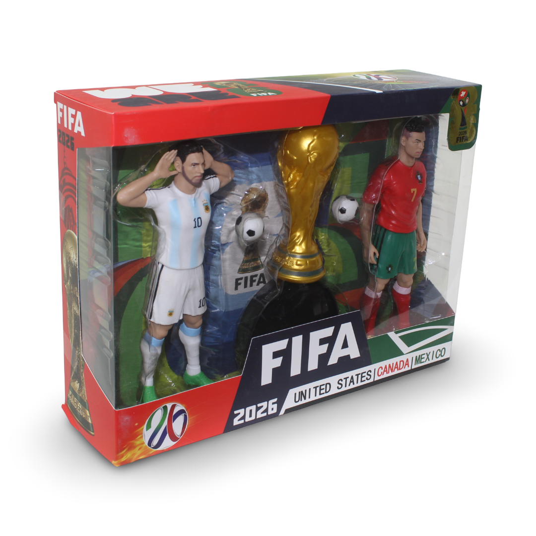 Banbo Toys Cristiano Ronaldo + Messi FIFA World Cup 2026 Action Figure