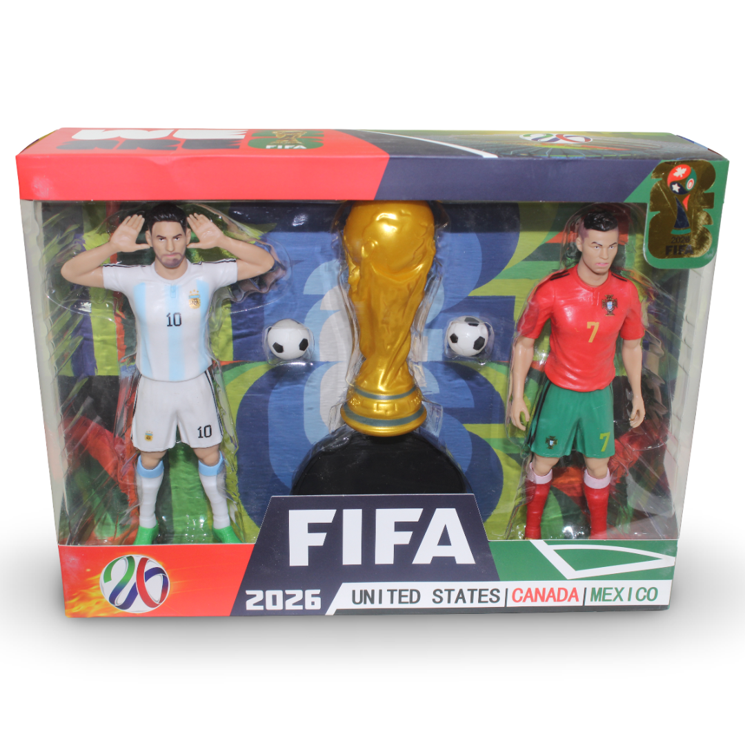 Banbo Toys Cristiano Ronaldo + Messi FIFA World Cup 2026 Action Figure
