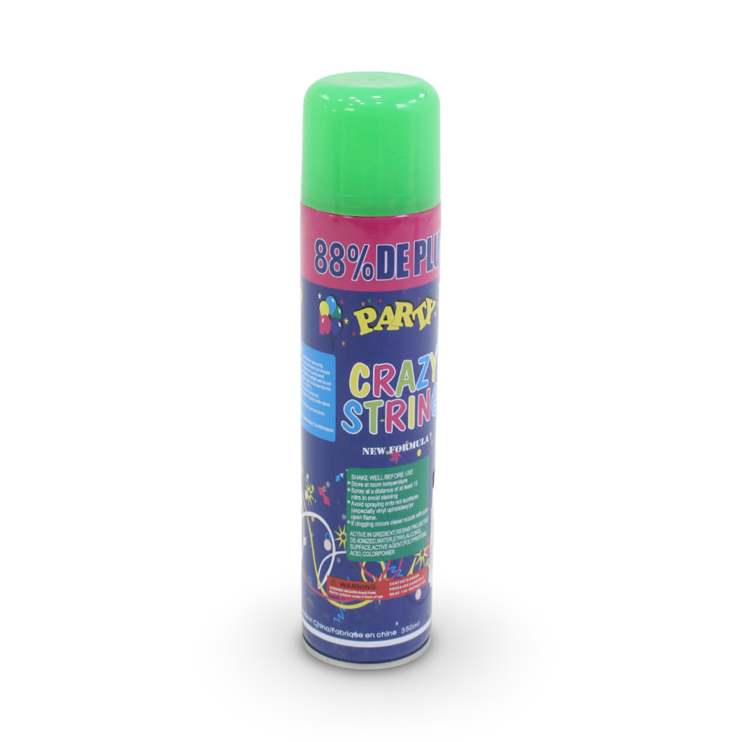 Party Crazy String Spray Can – Green