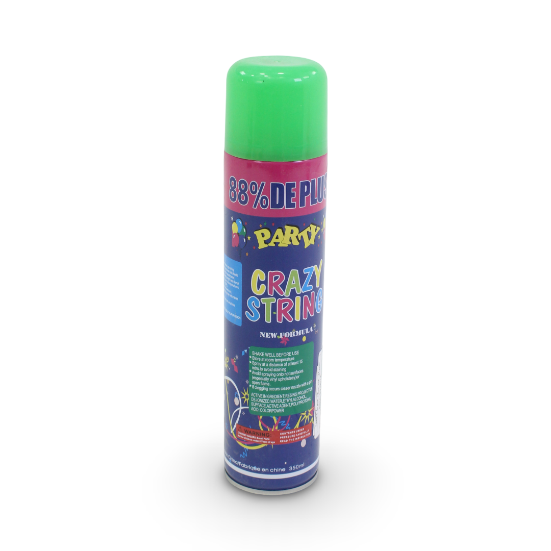 Party Crazy String Spray Can – Green