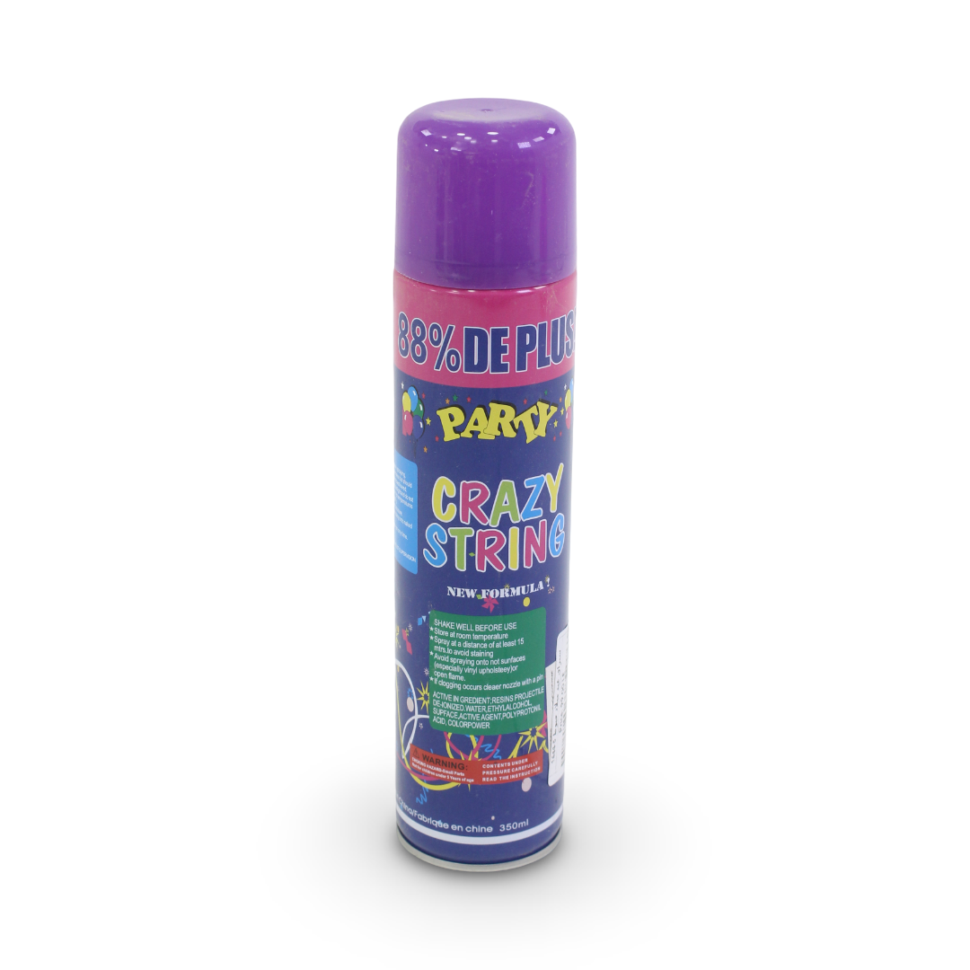 Party Crazy String Spray Can – Purple