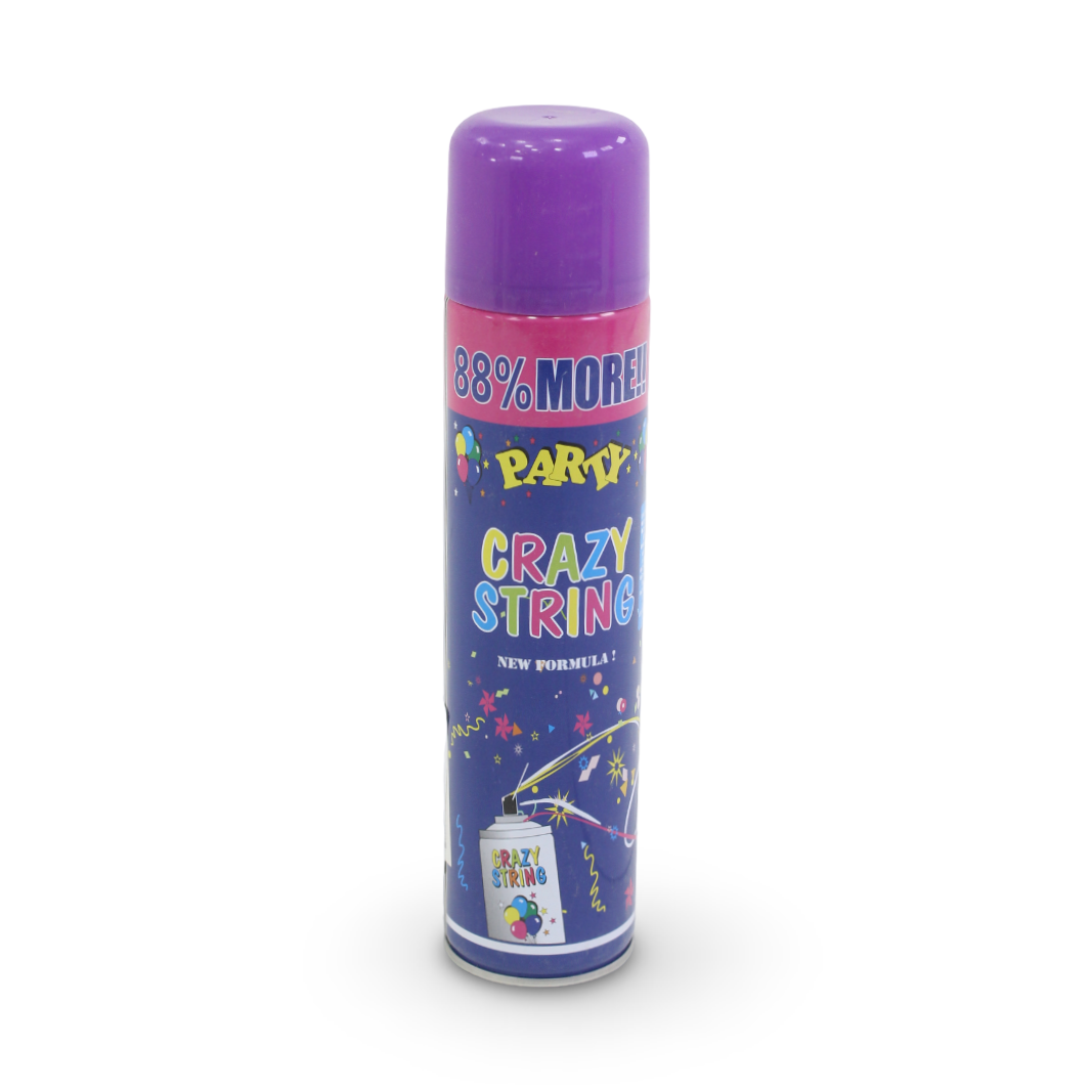 Party Crazy String Spray Can – Purple