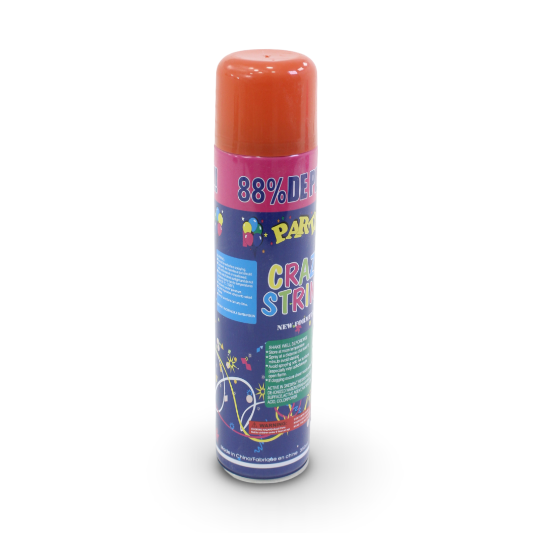 Party Crazy String Spray Can – Orange