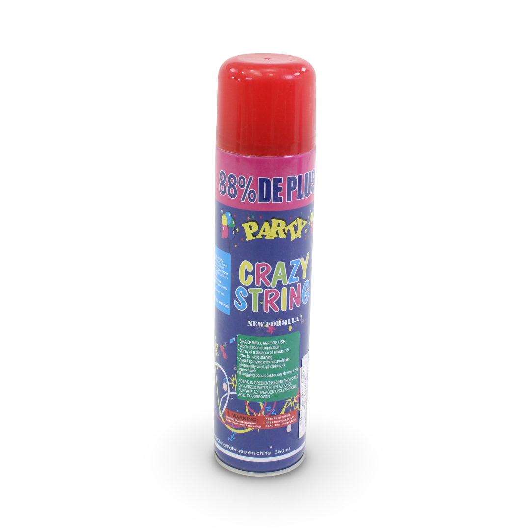 Party Crazy String Spray Can – Red