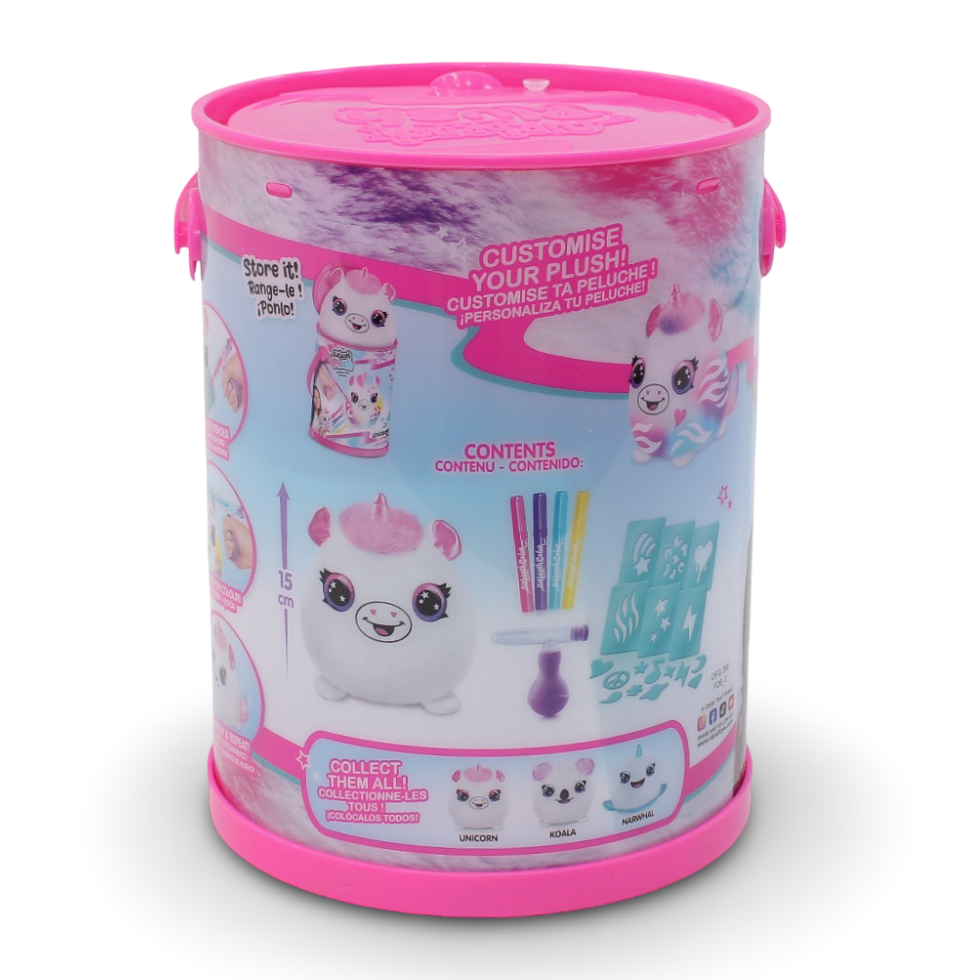 Airbrush Plush Unicorn Coloring Craft Kit – Pink