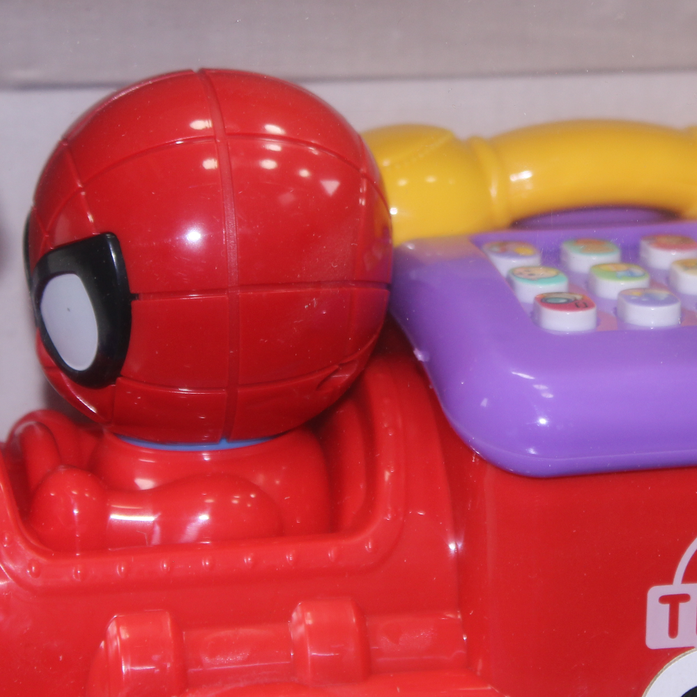 Spider-Man Train Telephone Musical Toy – Red