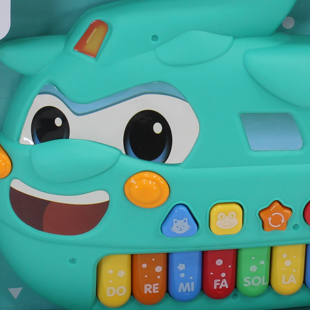 Cartoon Plane Electronic Piano – Turquoise