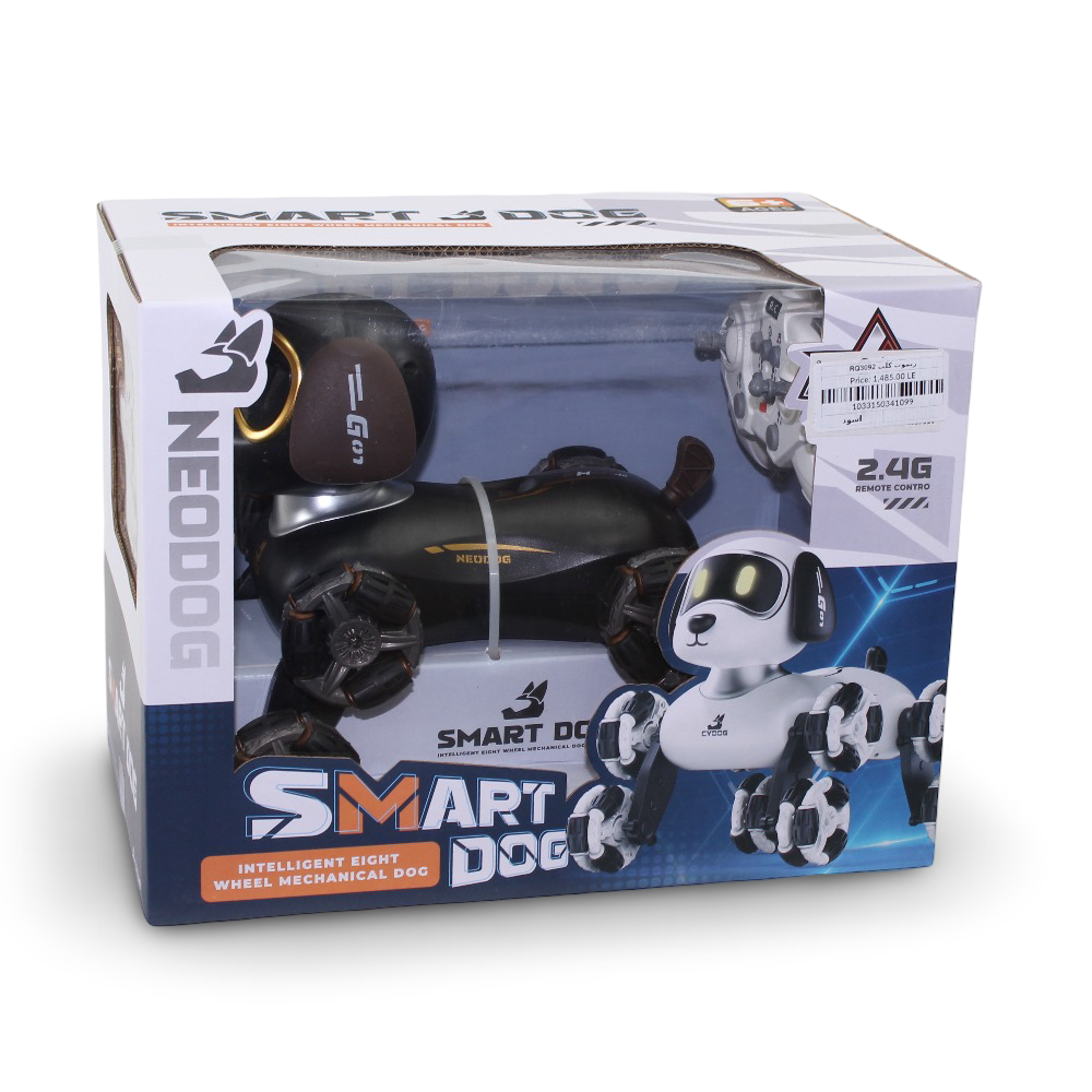 Neodog Intelligent Eight-Wheel Mechanical Robot Dog Toy –  Black