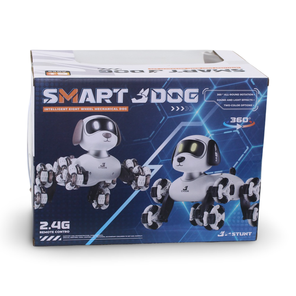 Neodog Intelligent Eight-Wheel Mechanical Robot Dog Toy –  Black