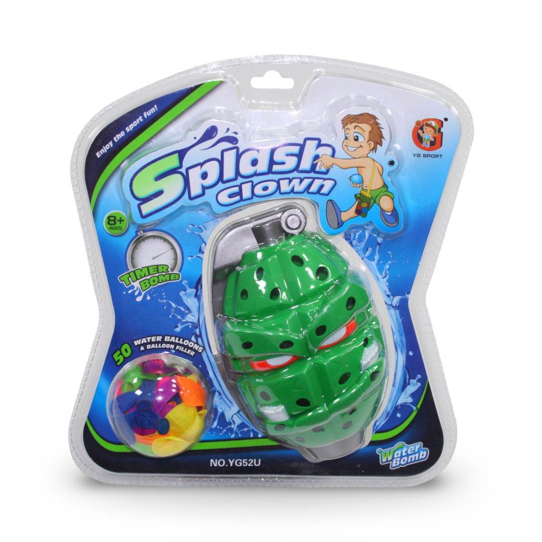 Splash Clown Timer Bomb Water Balloon – Green