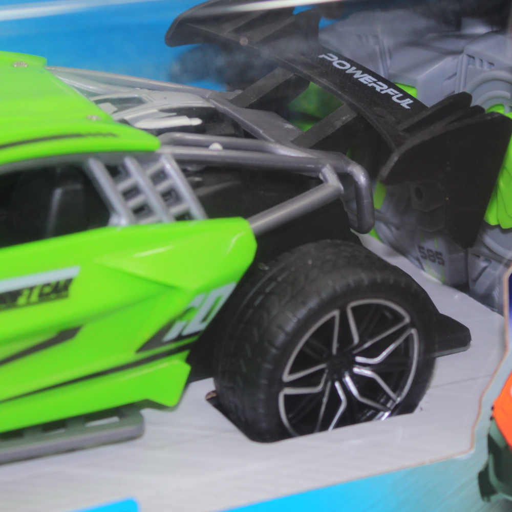 Remote Control Drift Car with Smoke Spray – Green
