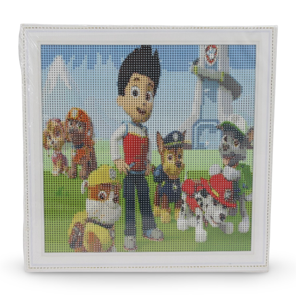 Diamond Painting Art Kit – Paw Patrol Portrait 30×30 cm