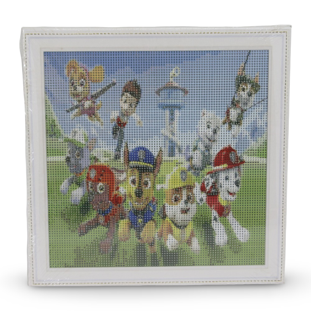 Diamond Painting Art Kit – Paw Patrol Portrait 30×30 cm - Toys - OKO