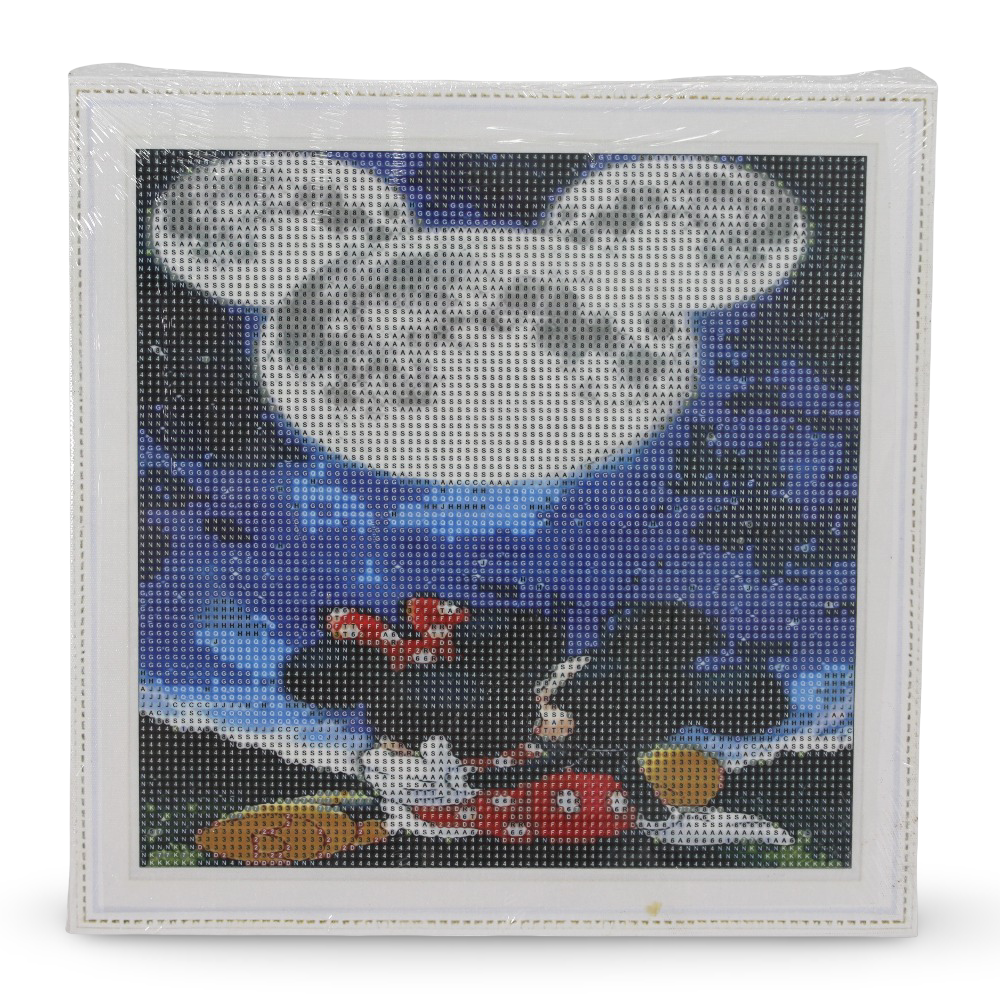 Diamond Painting Art Kit – Mickey & Minnie Mouse Portrait 30×30 cm