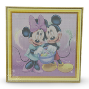 Diamond Painting Kit – Mickey & Minnie Mouse Portrait 30×30 cm