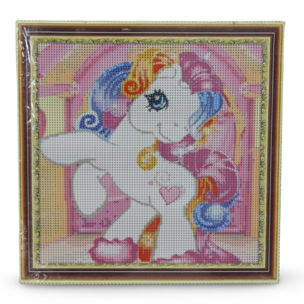 Diamond Painting Art Kit – Unicorn Portrait 30×30 cm
