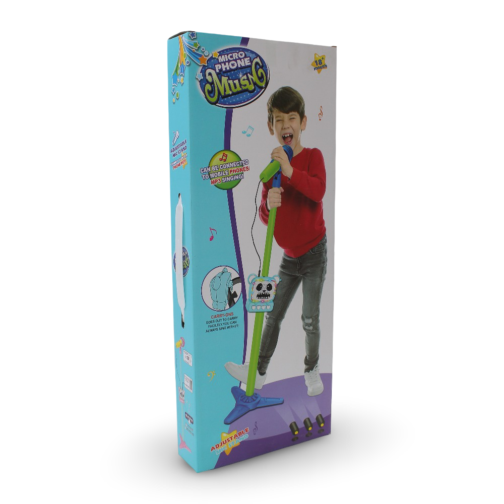 Microphone and Stand – Blue - Toys - OKO