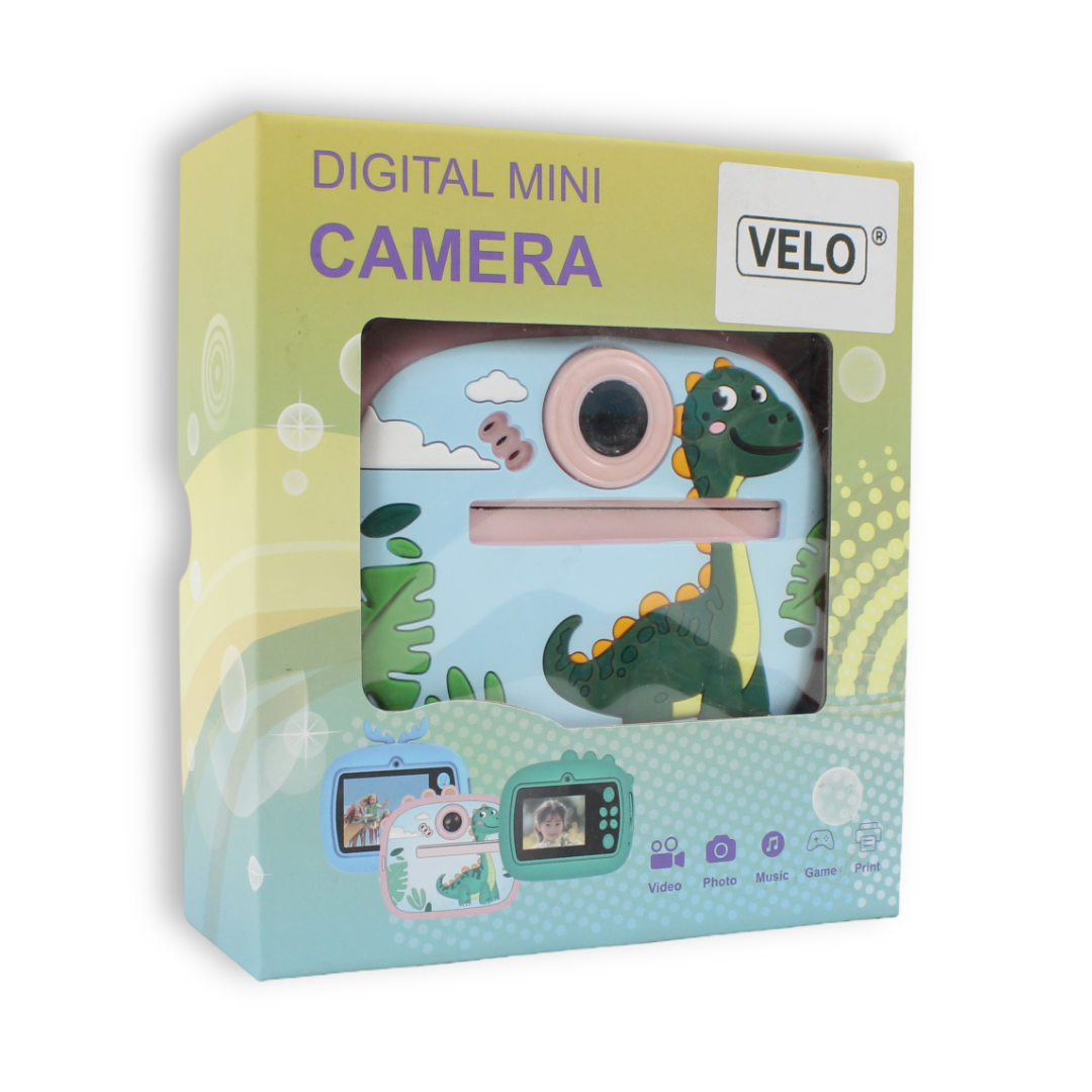 VELO Dino Digital Mini Camera for Kids – Pink