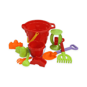 Plastic Beach Toy Set – Red