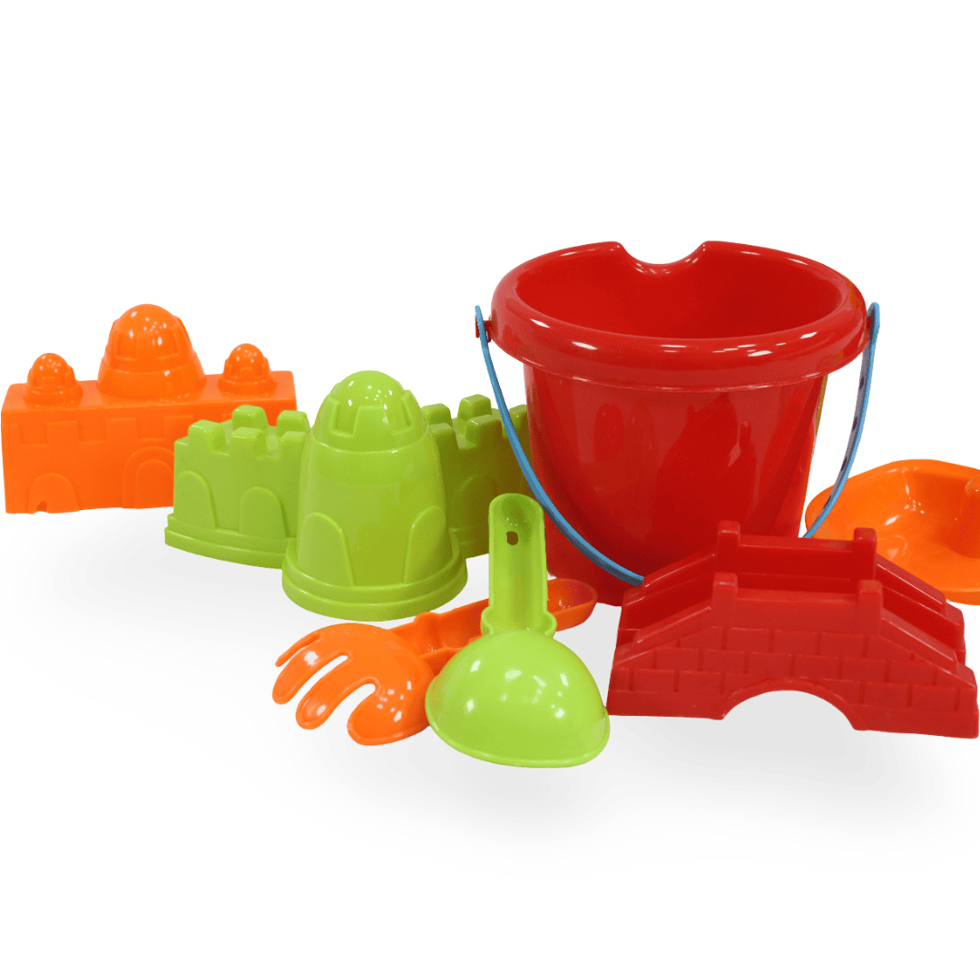 Plastic Beach Toy Set – Red