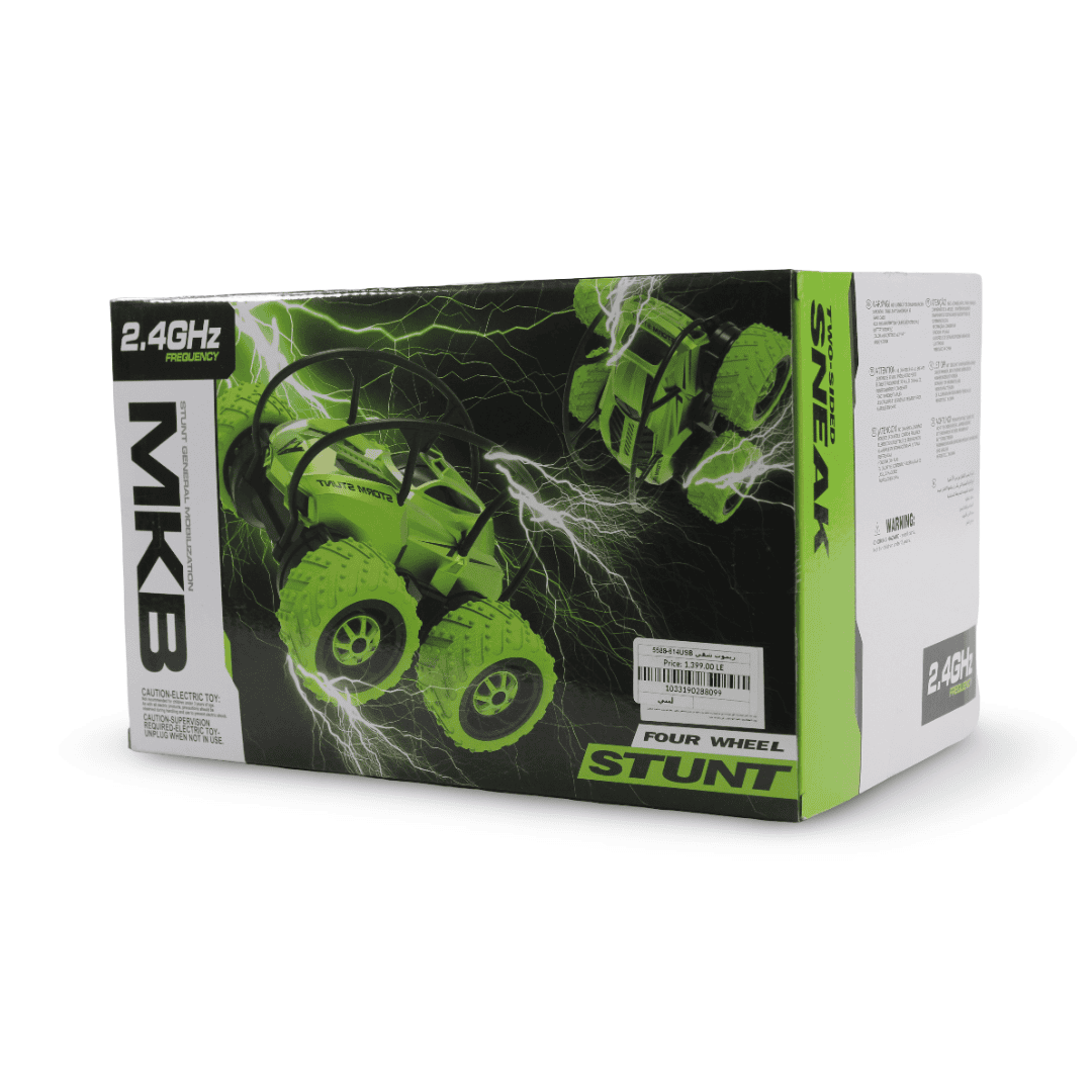 MKB Four Wheel Stunt RC Car – Baby Blue