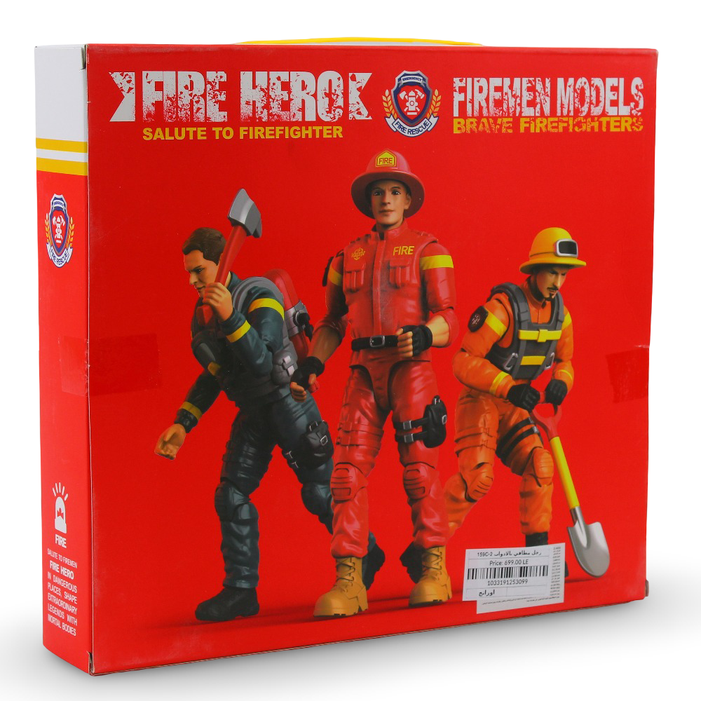 Fire Hero Firefighter with Tools – Orange