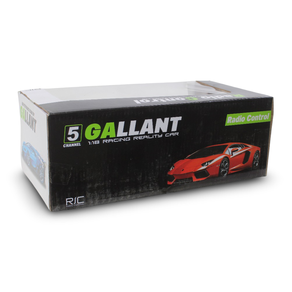 5 Gallant 1:18 Scale Racing Reality Remote Control Car – White