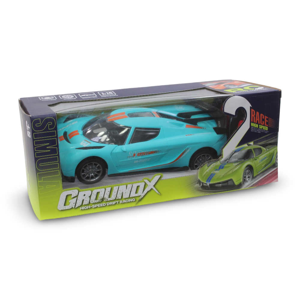 GroundX High-Speed Drift Racing Remote Control Car – Aqua