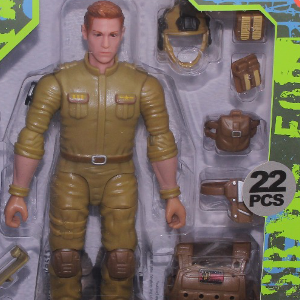 Military Soldiers 1:9 Scale Action Figure Playset - 22 Pcs