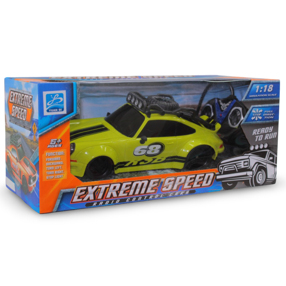 Extreme Speed Remote Control Car – Green