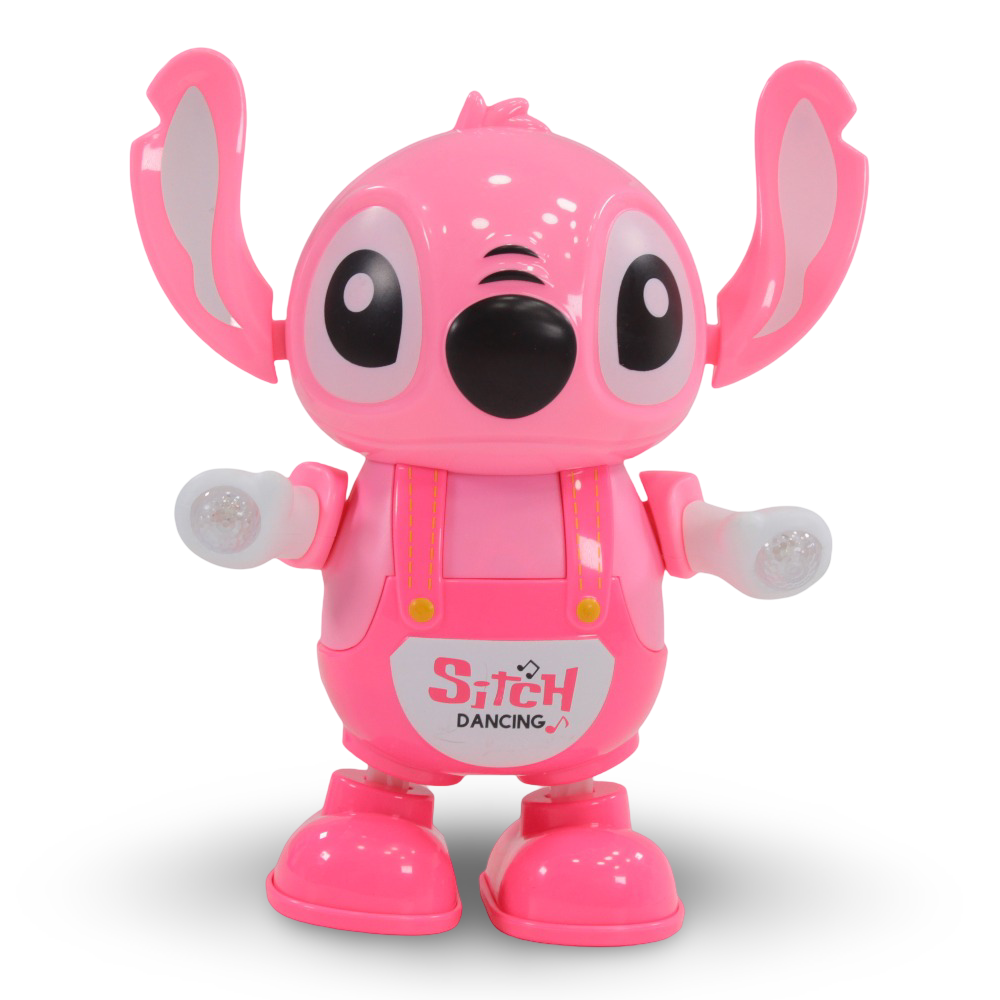 Stitch Dancing Toy – Pink with Music and Light Effects