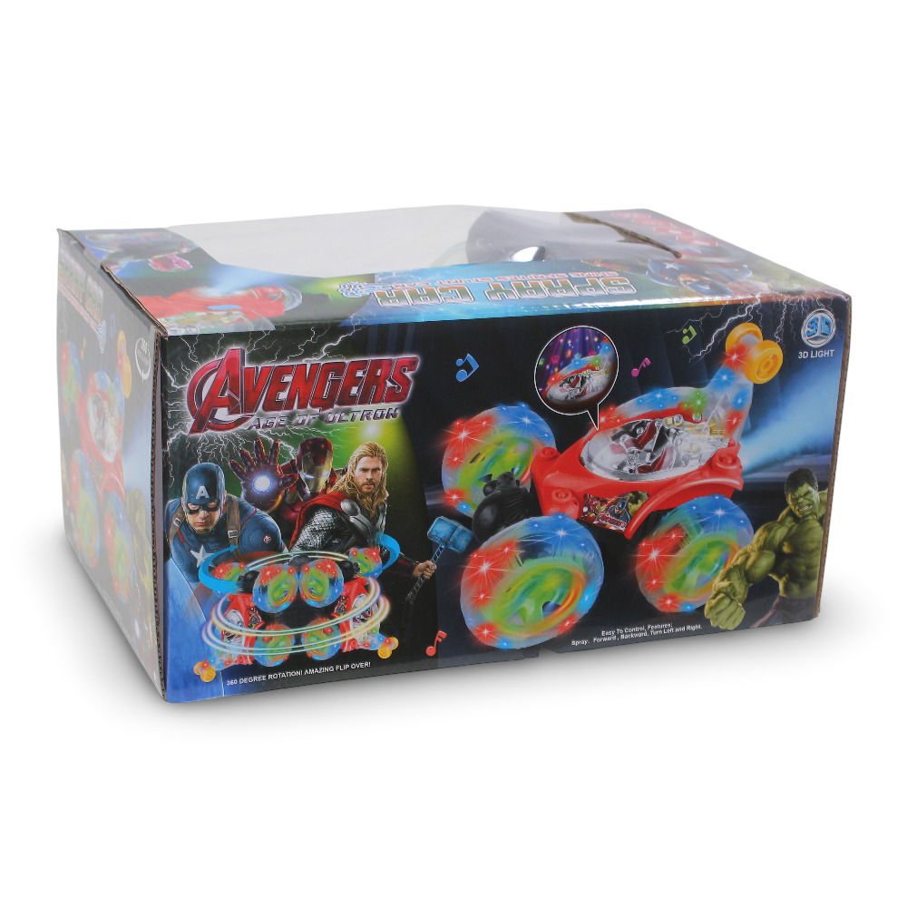 Avengers Remote Control Car with Smoke and Lights