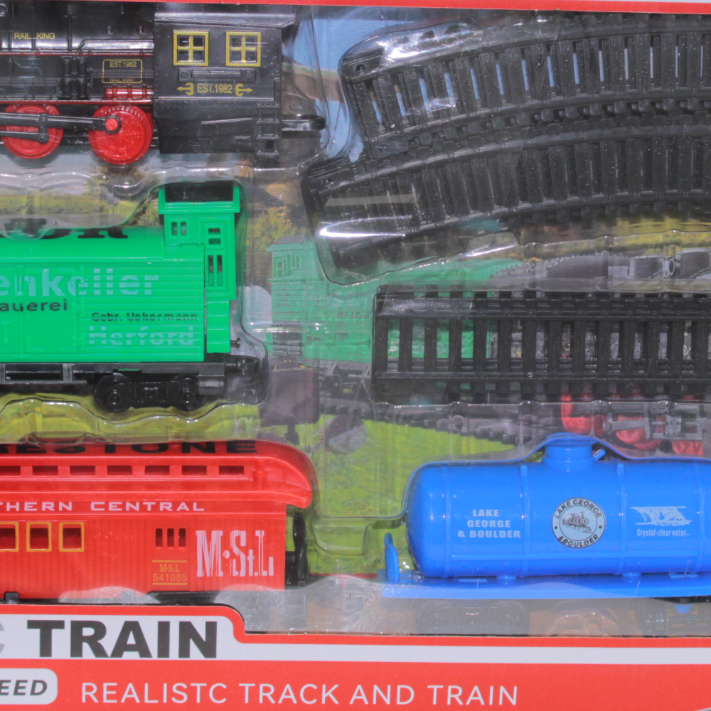 Classic Train Set with Realistic Track and Steam Design