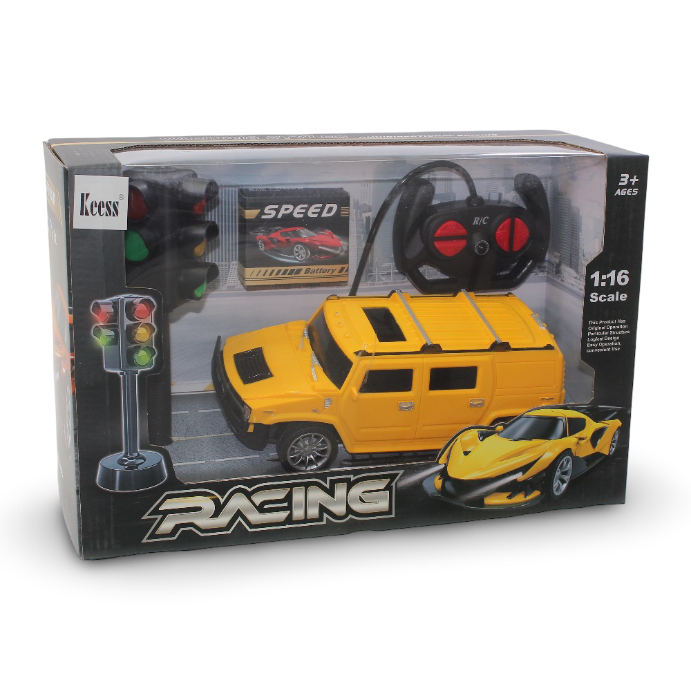 Racing Remote Control Hummer Car – Yellow