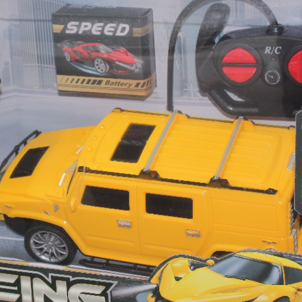 Racing Remote Control Hummer Car – Yellow
